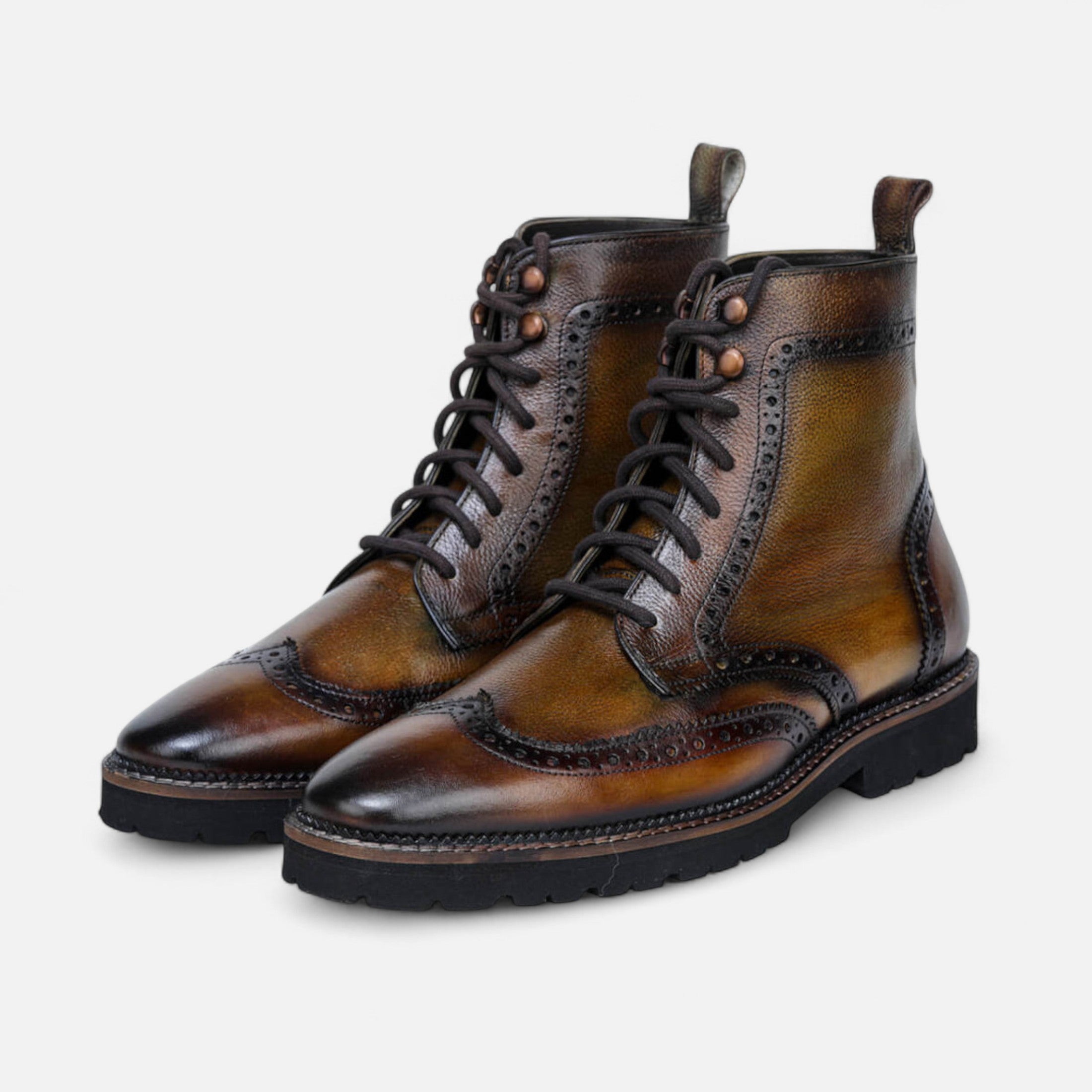 Laurel Legacy | Men’s Faux Leather Ankle Boots Laurel & Legacy