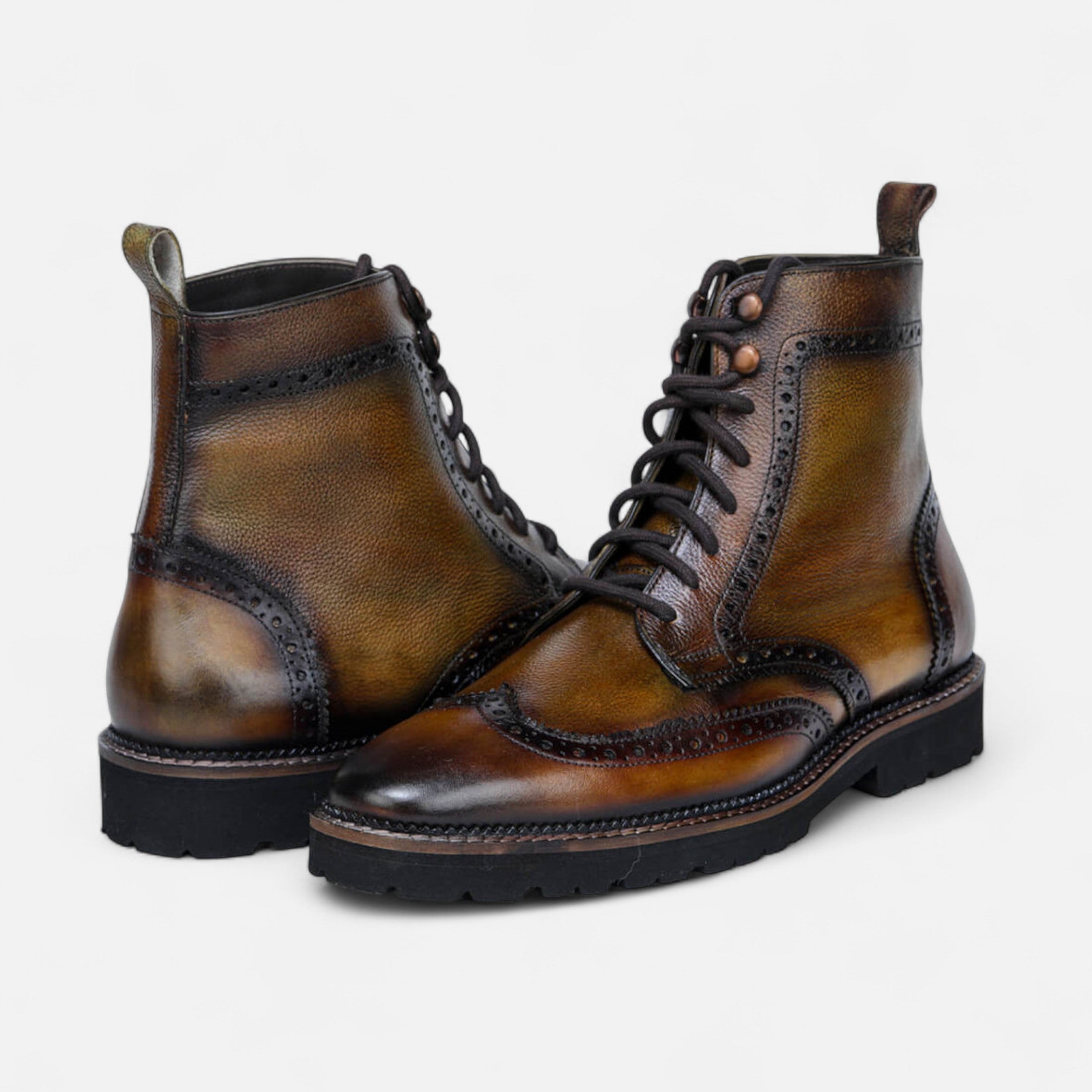 Laurel Legacy | Men’s Faux Leather Ankle Boots Laurel & Legacy