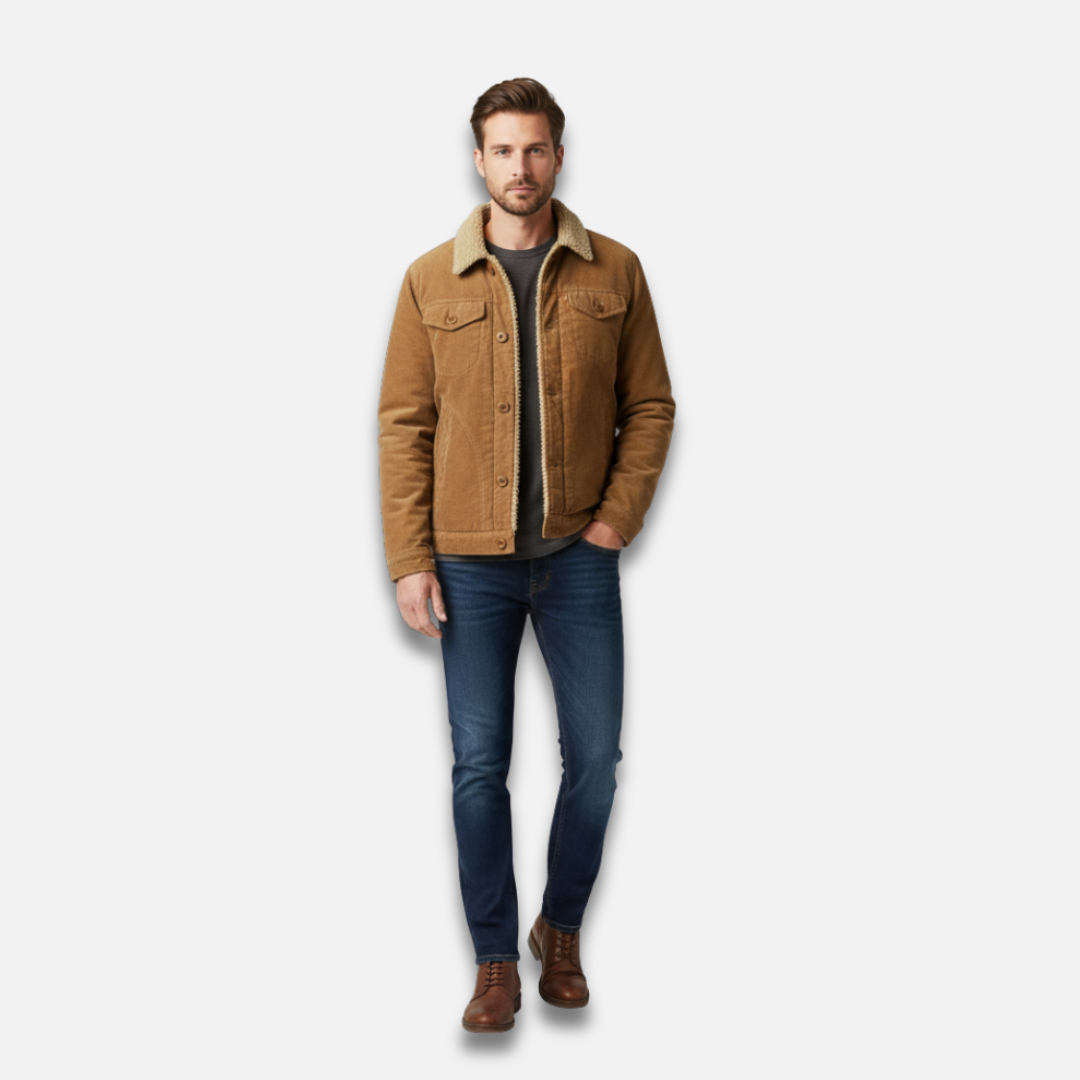 Men’s Corduroy Sherpa Collar Parka Laurel & Legacy