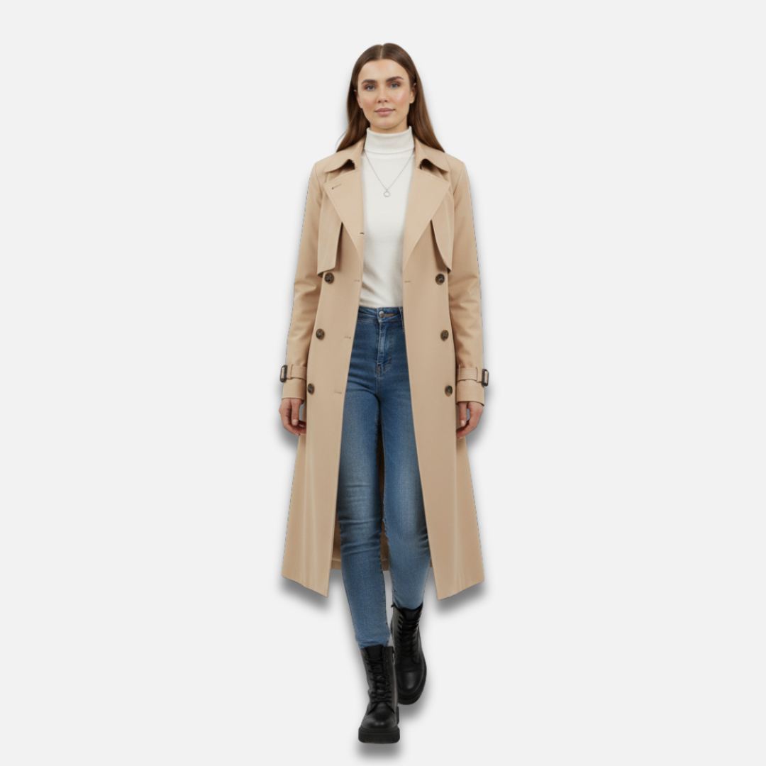 Women’s Long Belted Trench Coat Laurel & Legacy