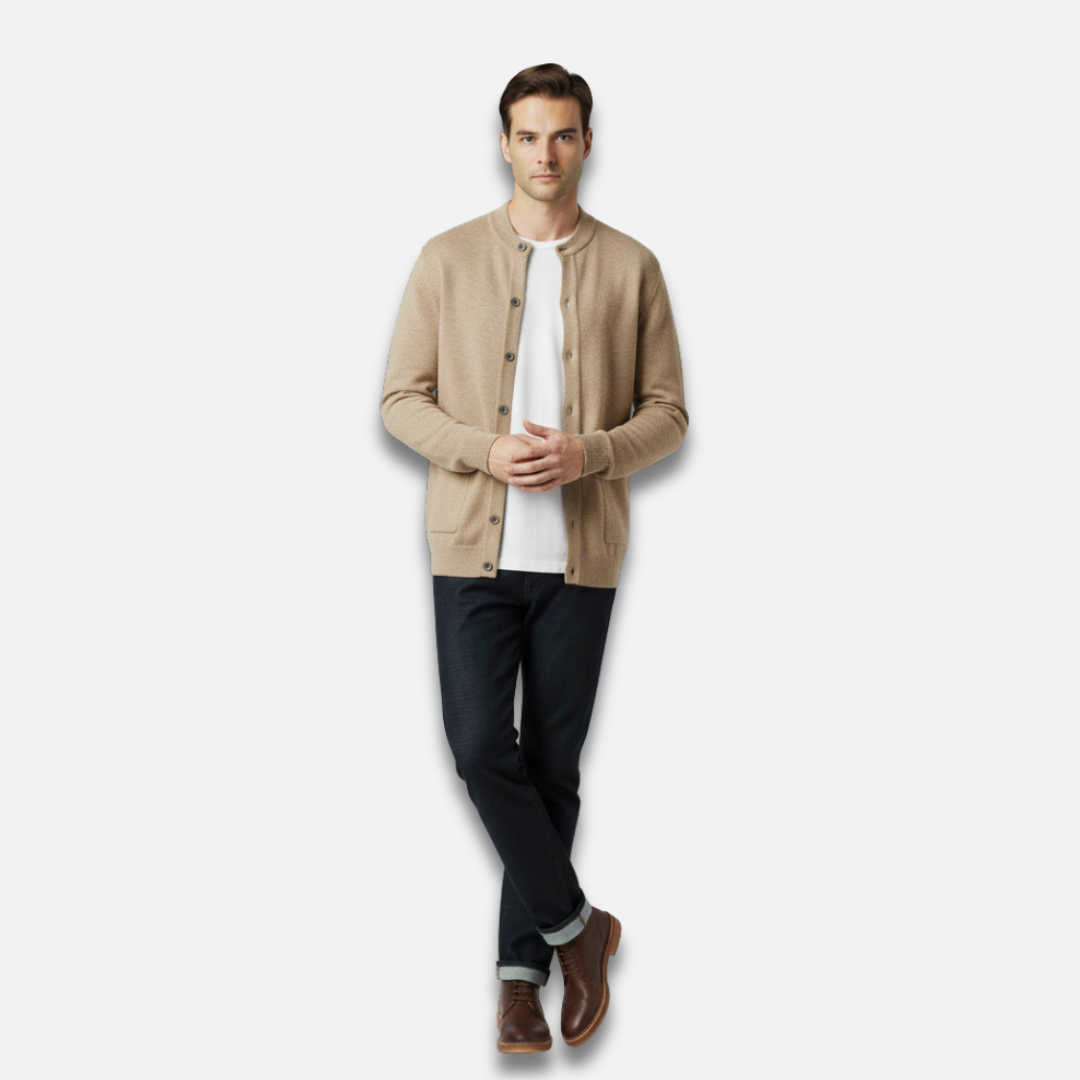 Men’s Button-Down Wool Cardigan Laurel & Legacy