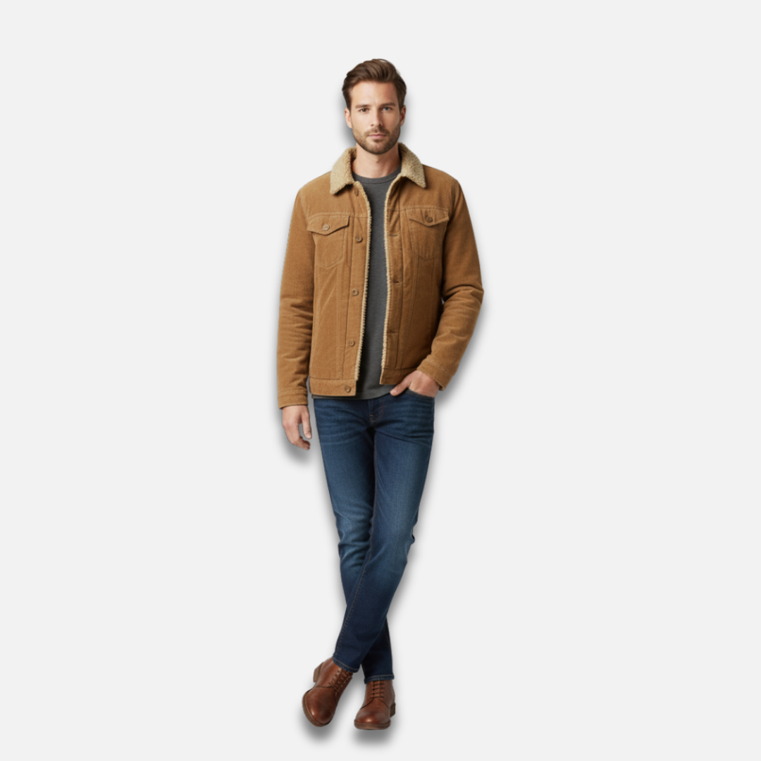 Men’s Corduroy Sherpa Collar Parka Laurel & Legacy