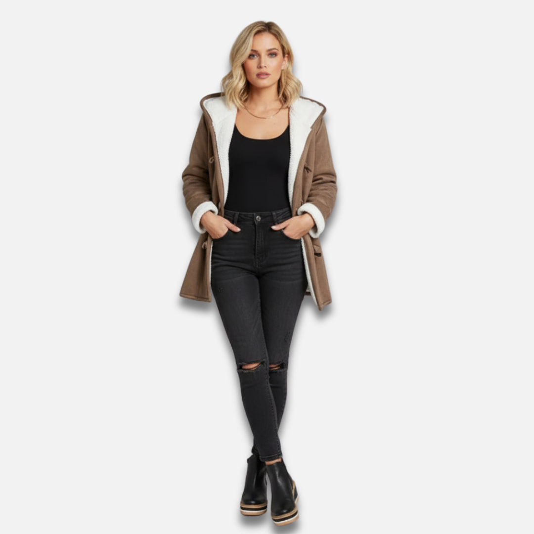 Women’s Fleece-Lined Hooded Coat Laurel & Legacy