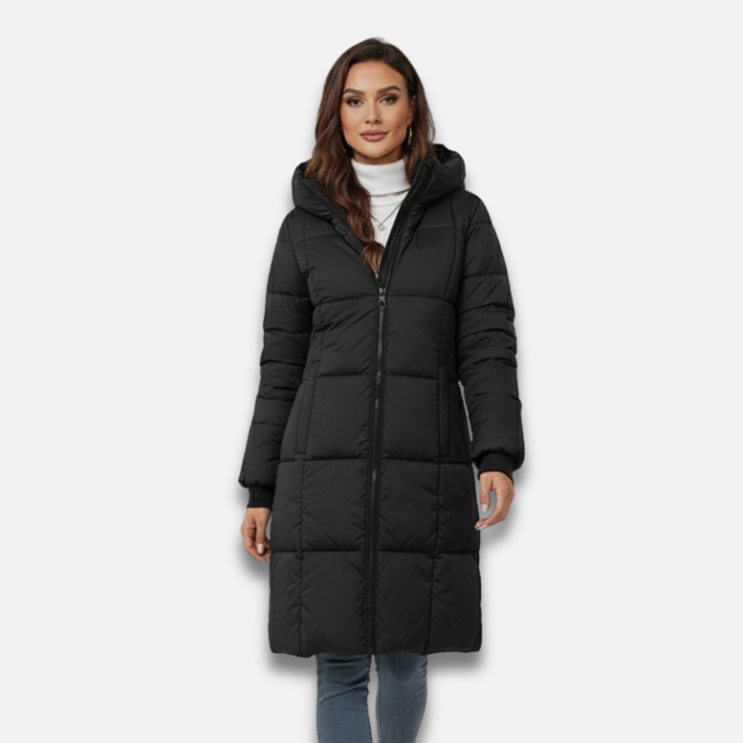Women’s Long Down Coat Cotton-Padded Jacket Laurel & Legacy