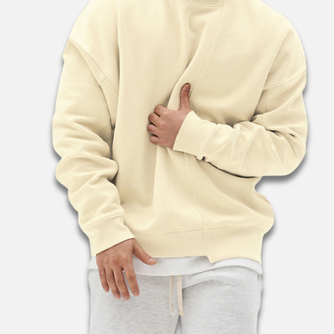Men’s Contrast Panel Crewneck Sweater Laurel & Legacy