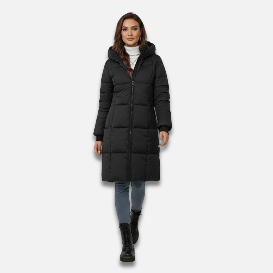 Women’s Long Down Coat Cotton-Padded Jacket Laurel & Legacy