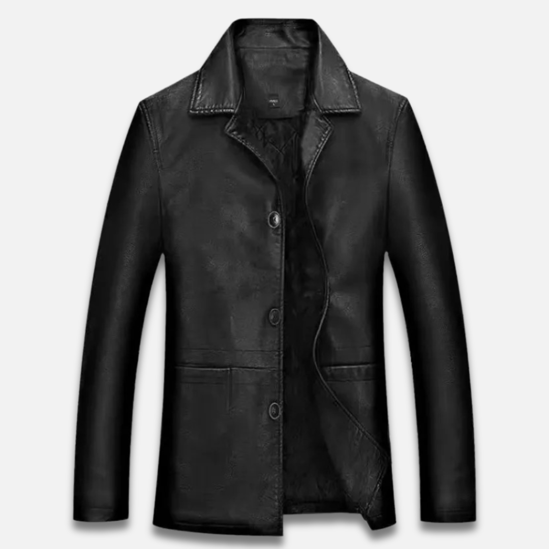 Men’s Structured Leather Jacket Laurel & Legacy
