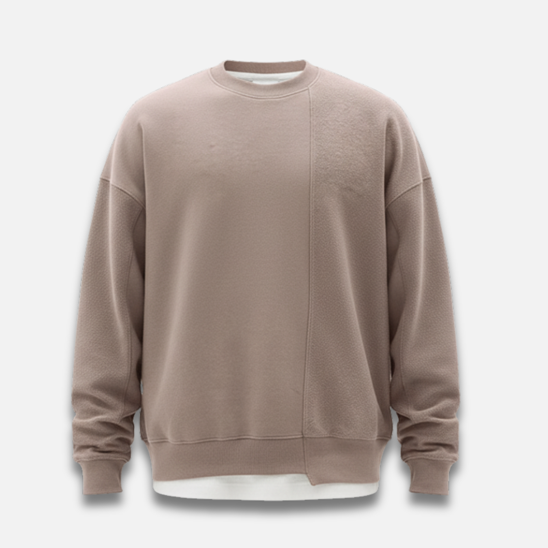 Men’s Contrast Panel Crewneck Sweater Laurel & Legacy