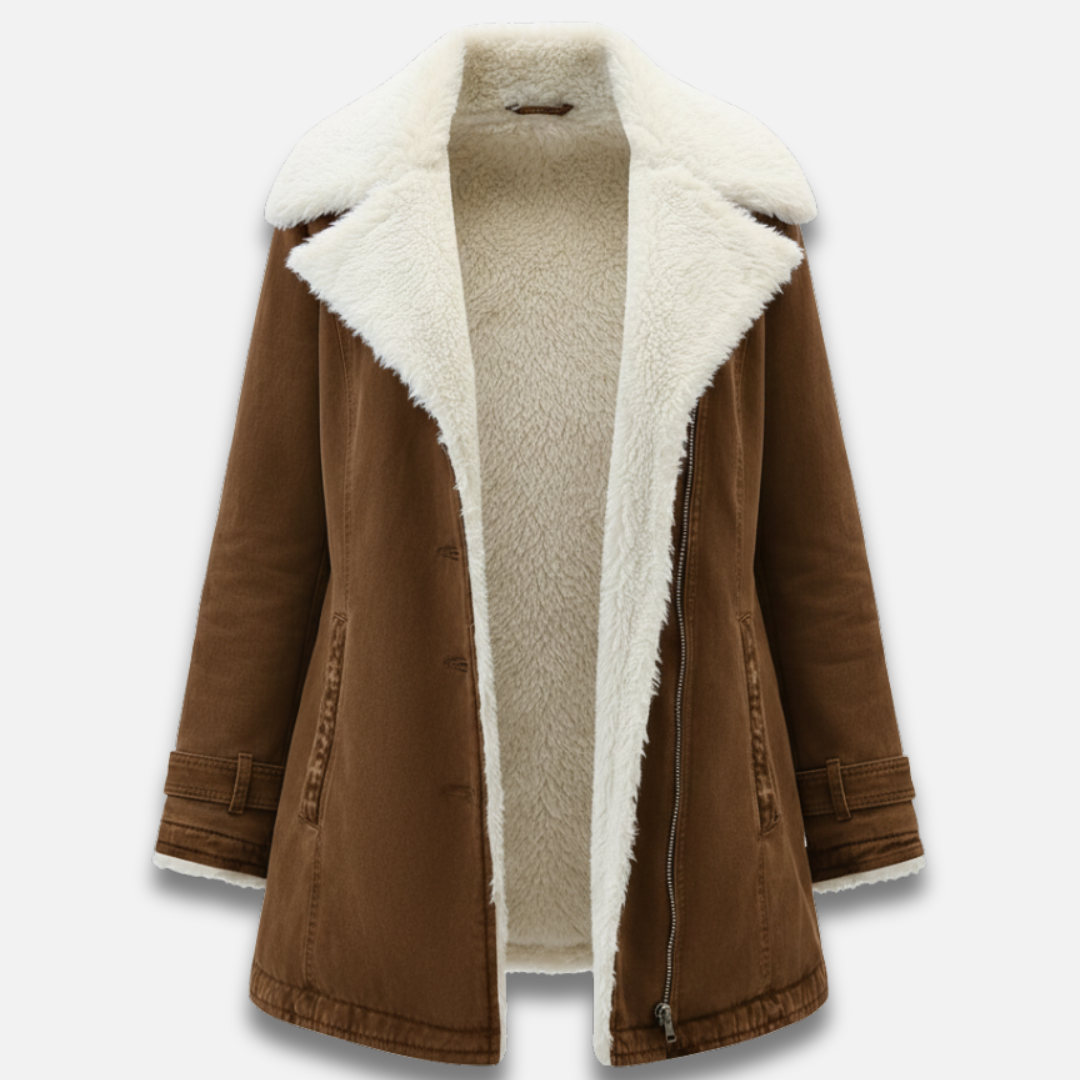 Women’s Lapel Wool Button Coat Laurel & Legacy