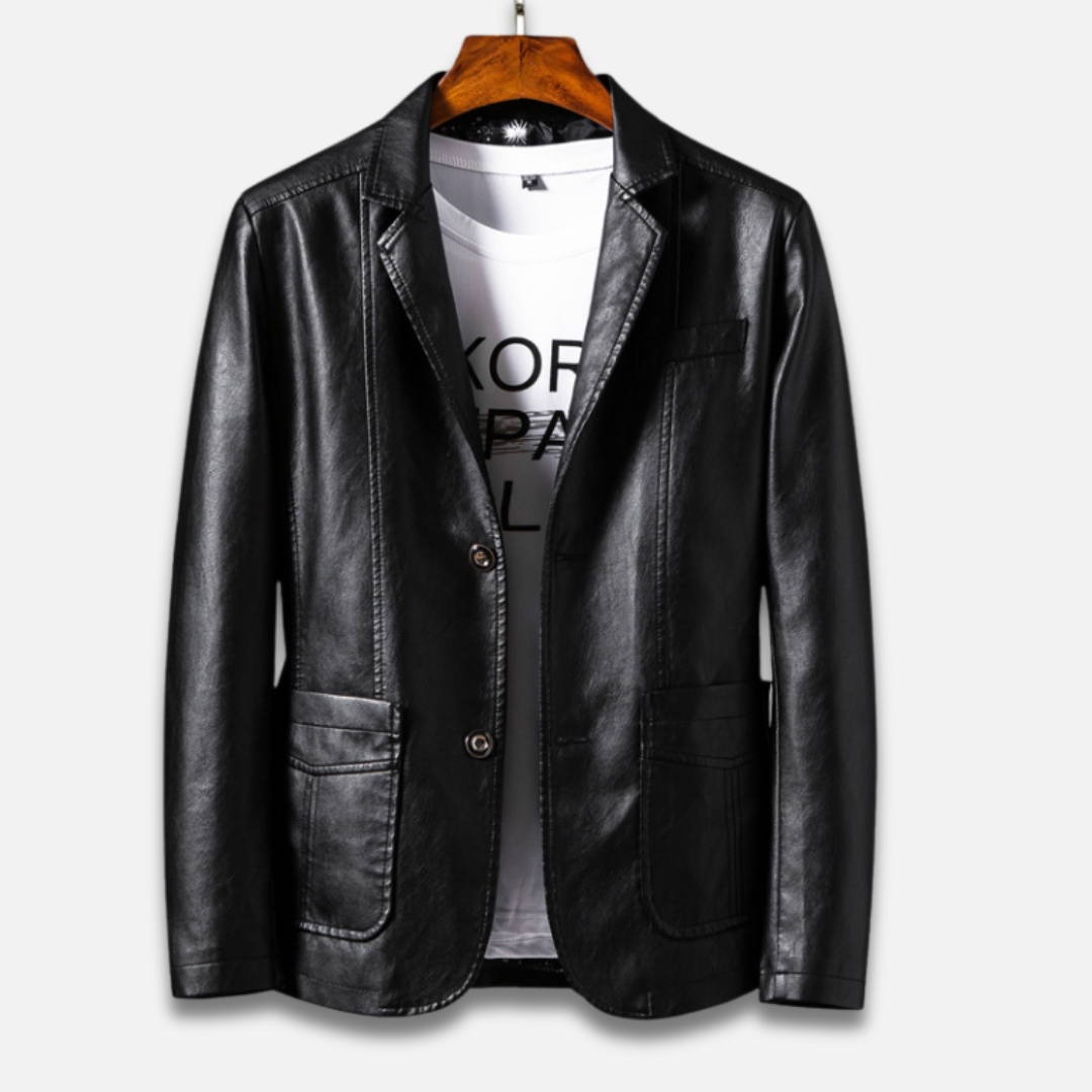 Men’s Leather Blazer Jacket Laurel & Legacy