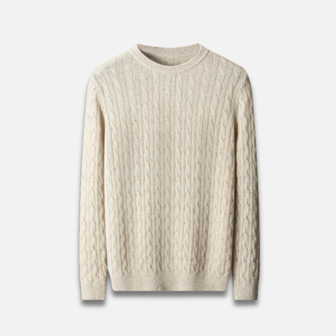Men’s Cable Knit Round Neck Sweater Laurel & Legacy