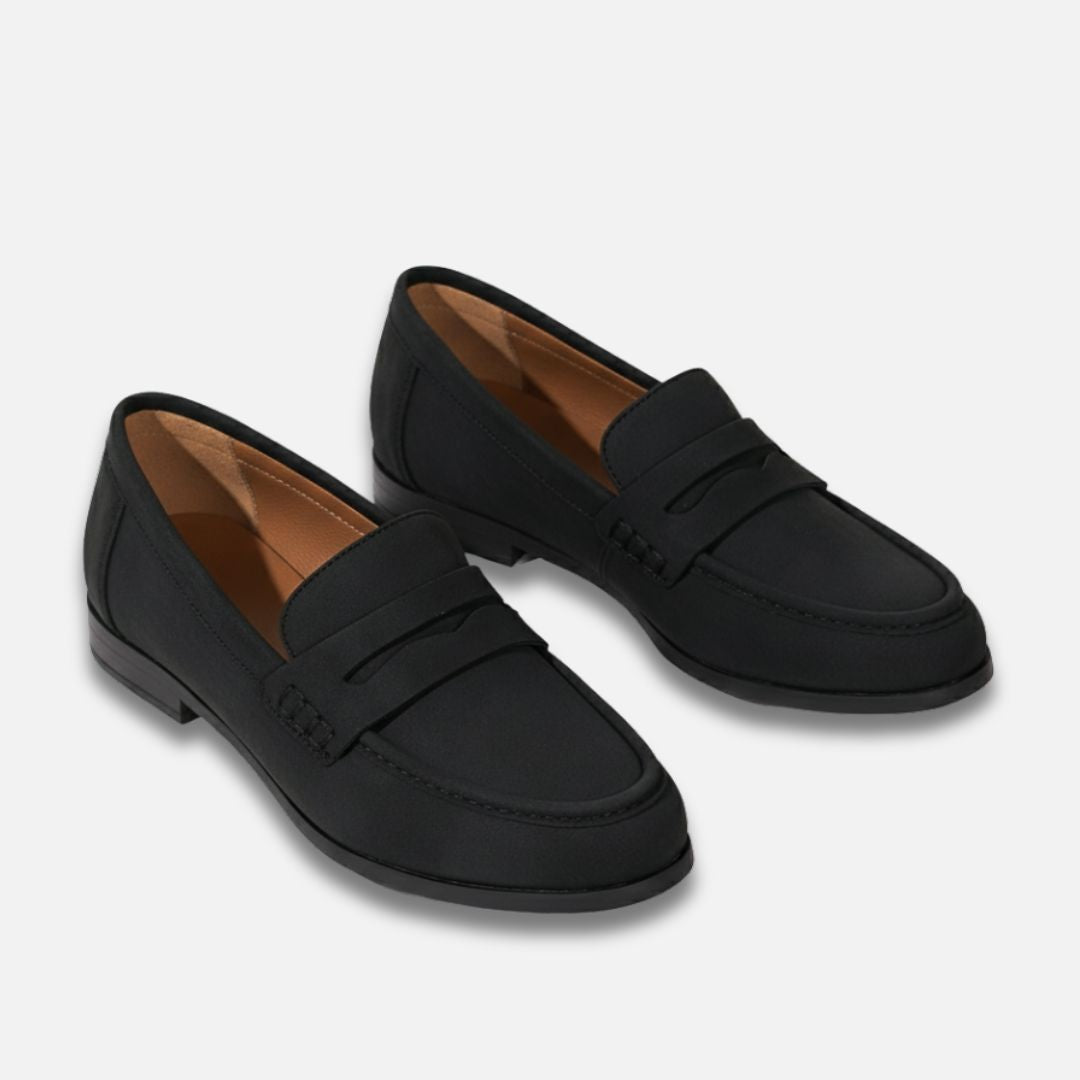 Women’s Solid Chunky Low Heel Penny Loafer Shoes Laurel & Legacy