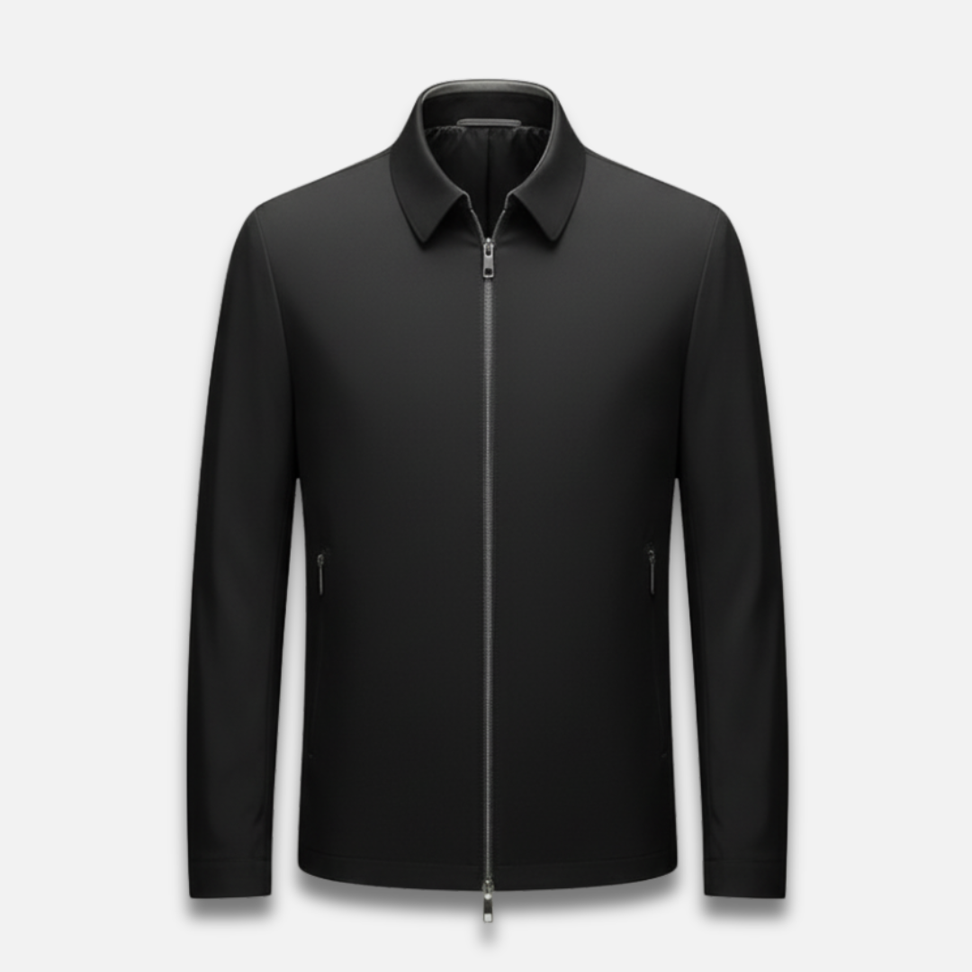 Men’s Casual Silk Zip Jacket Laurel & Legacy