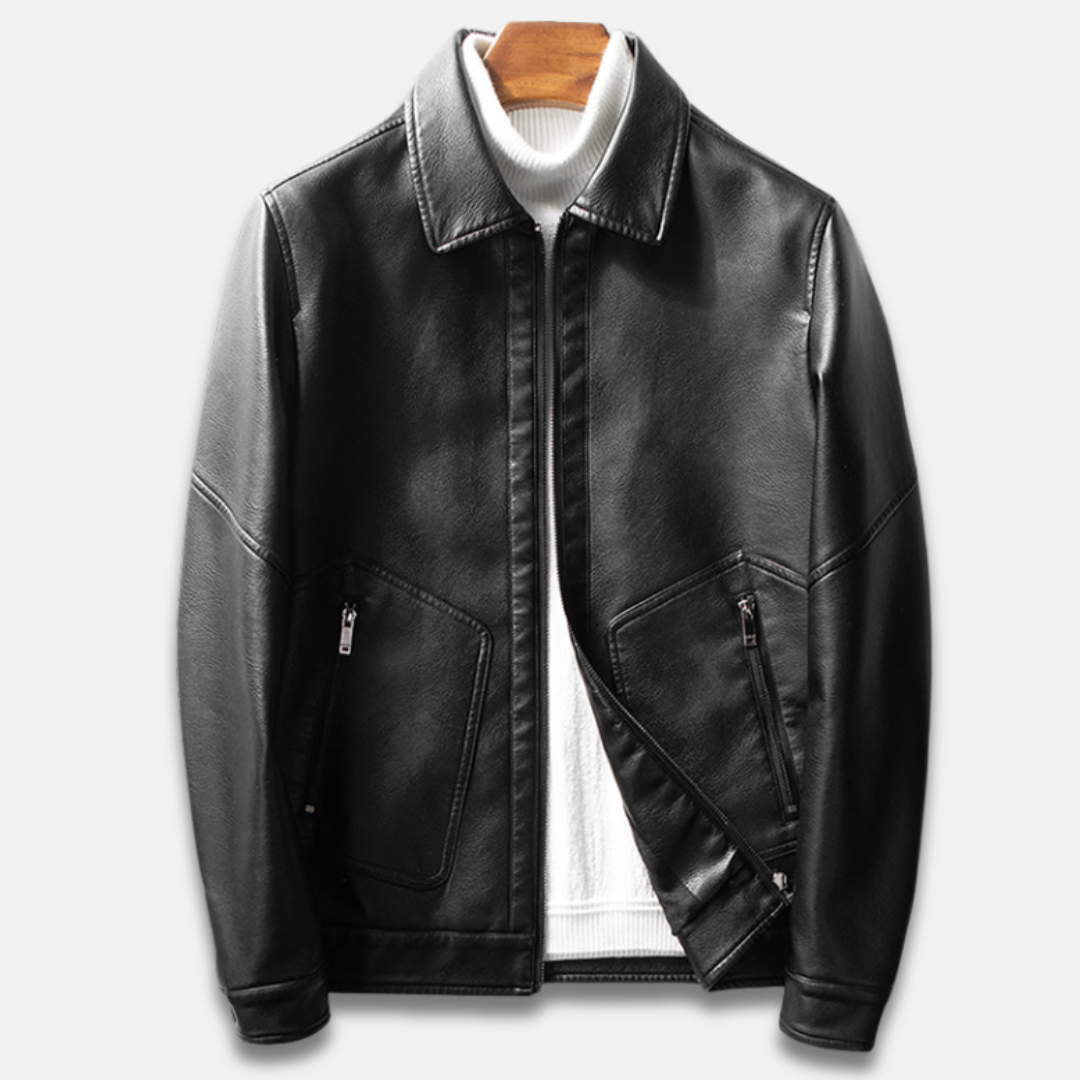 Men’s Trendy Casual Leather Jacket Laurel & Legacy