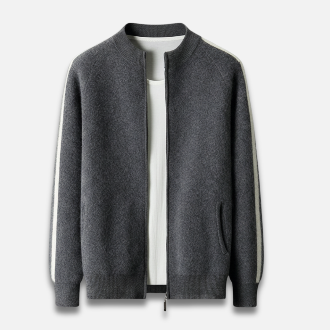 Men’s Zip-Up Wool Cardigan Laurel & Legacy