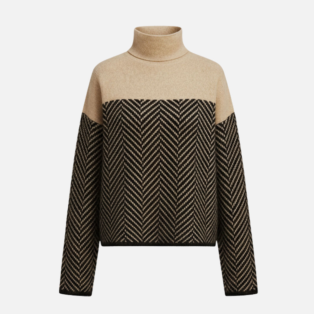 Women’s Patterned Turtleneck Sweater Laurel & Legacy