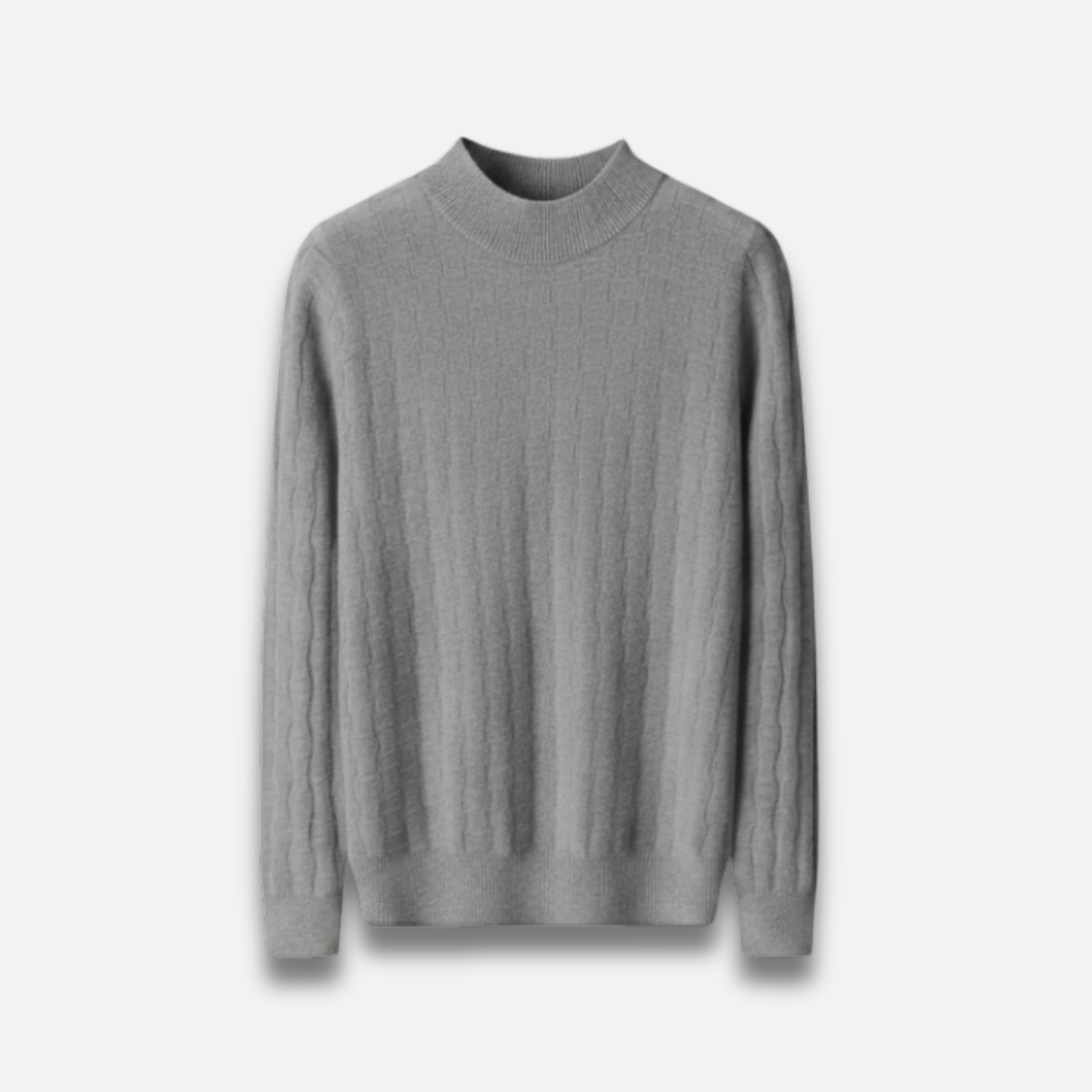 Men’s Ribbed Knit Mock Neck Sweater Laurel & Legacy
