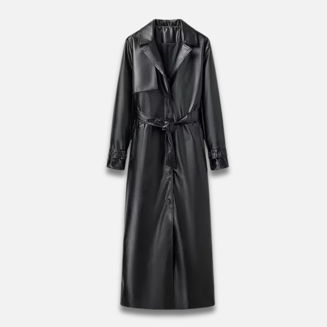 Women’s Leather Trench Coat Laurel & Legacy