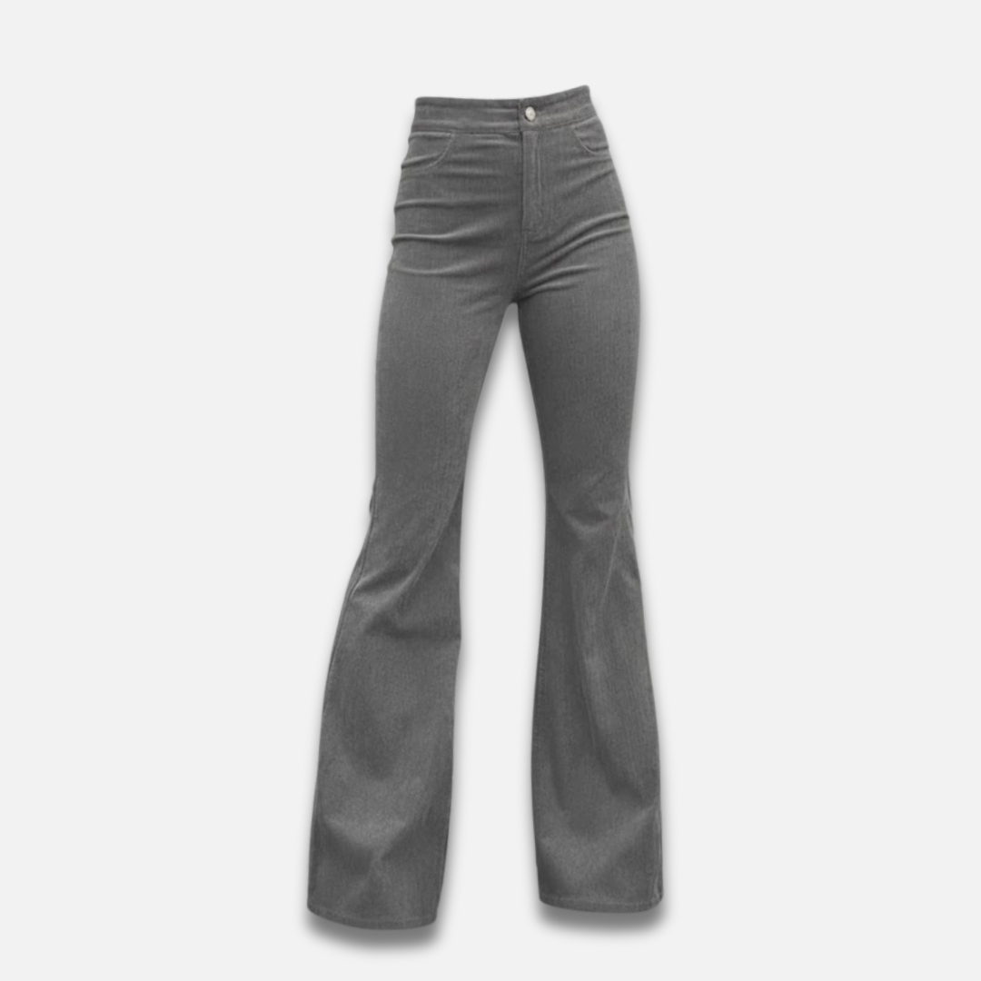 Women’s Corduroy High-Waist Flared Trousers Laurel & Legacy