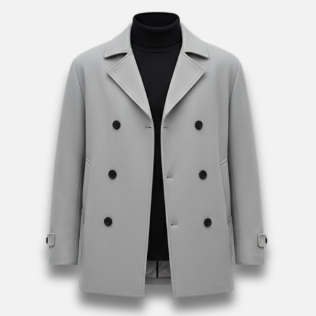 Men’s Double-Breasted Lapel Coat Laurel & Legacy