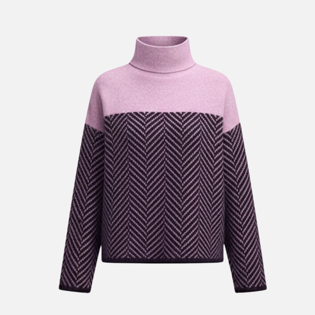 Women’s Patterned Turtleneck Sweater Laurel & Legacy