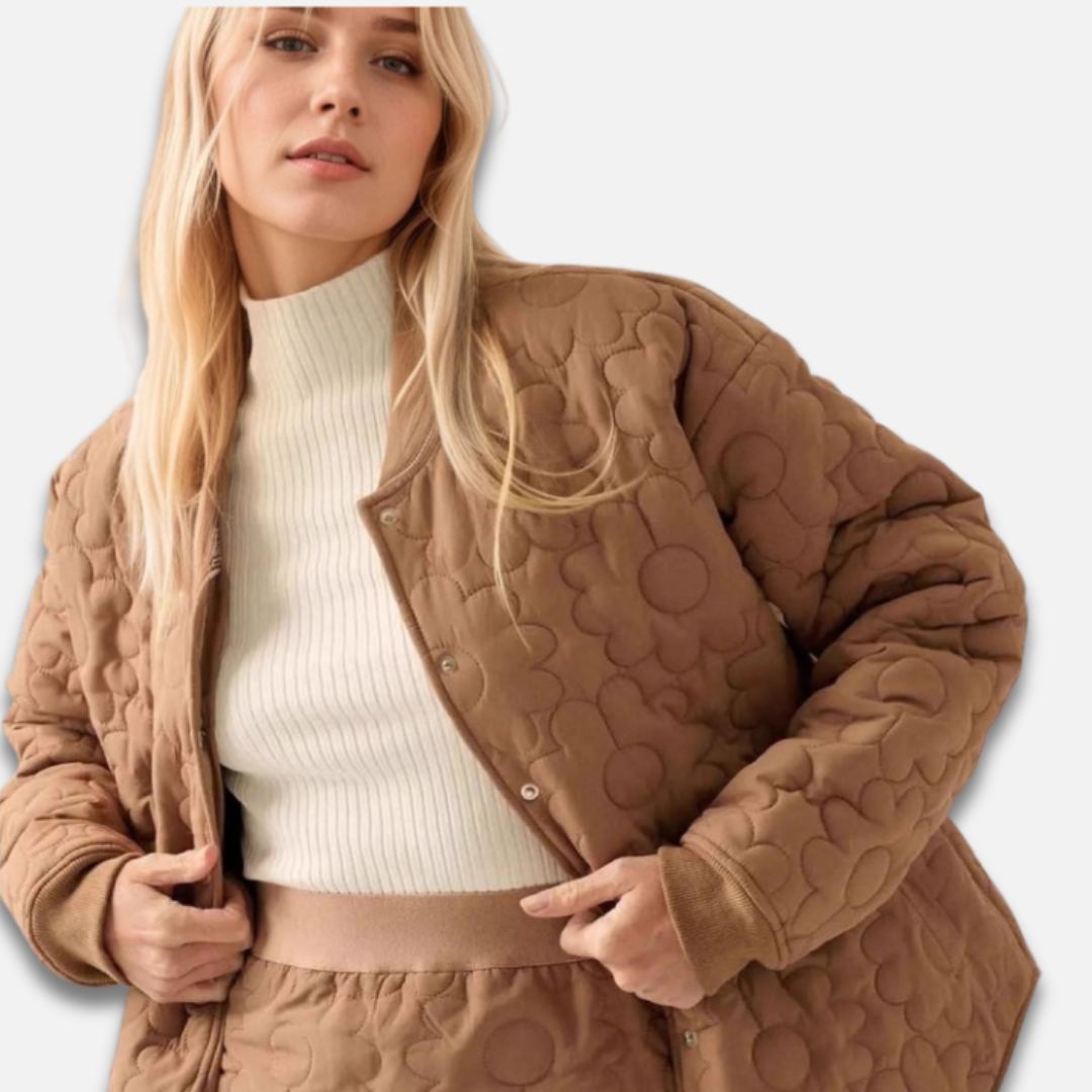 Women’s Quilted Floral Winter Jacket Laurel & Legacy