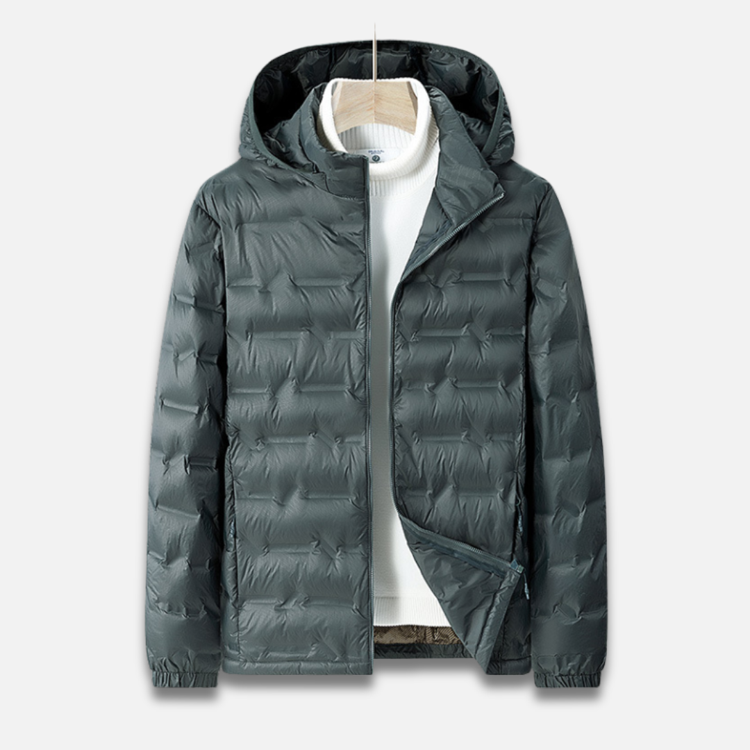 Men’s Lightweight Hooded Down Jacket Laurel & Legacy