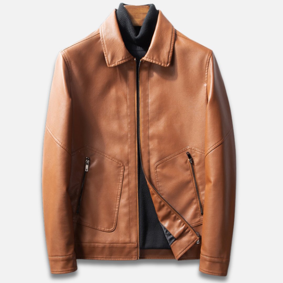 Men’s Trendy Casual Leather Jacket Laurel & Legacy