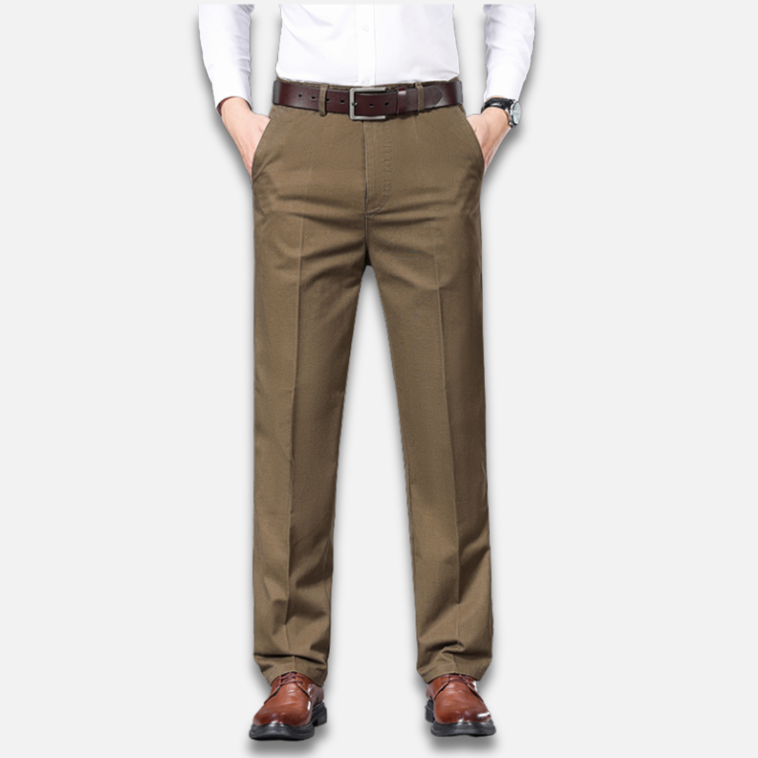 Men’s Classic Straight Dress Trousers Laurel & Legacy