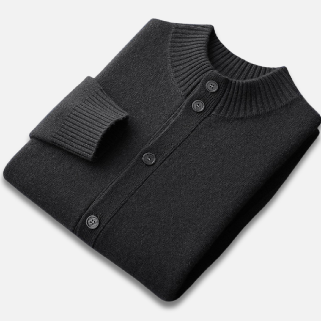Men’s Button-Down Wool Cardigan Laurel & Legacy
