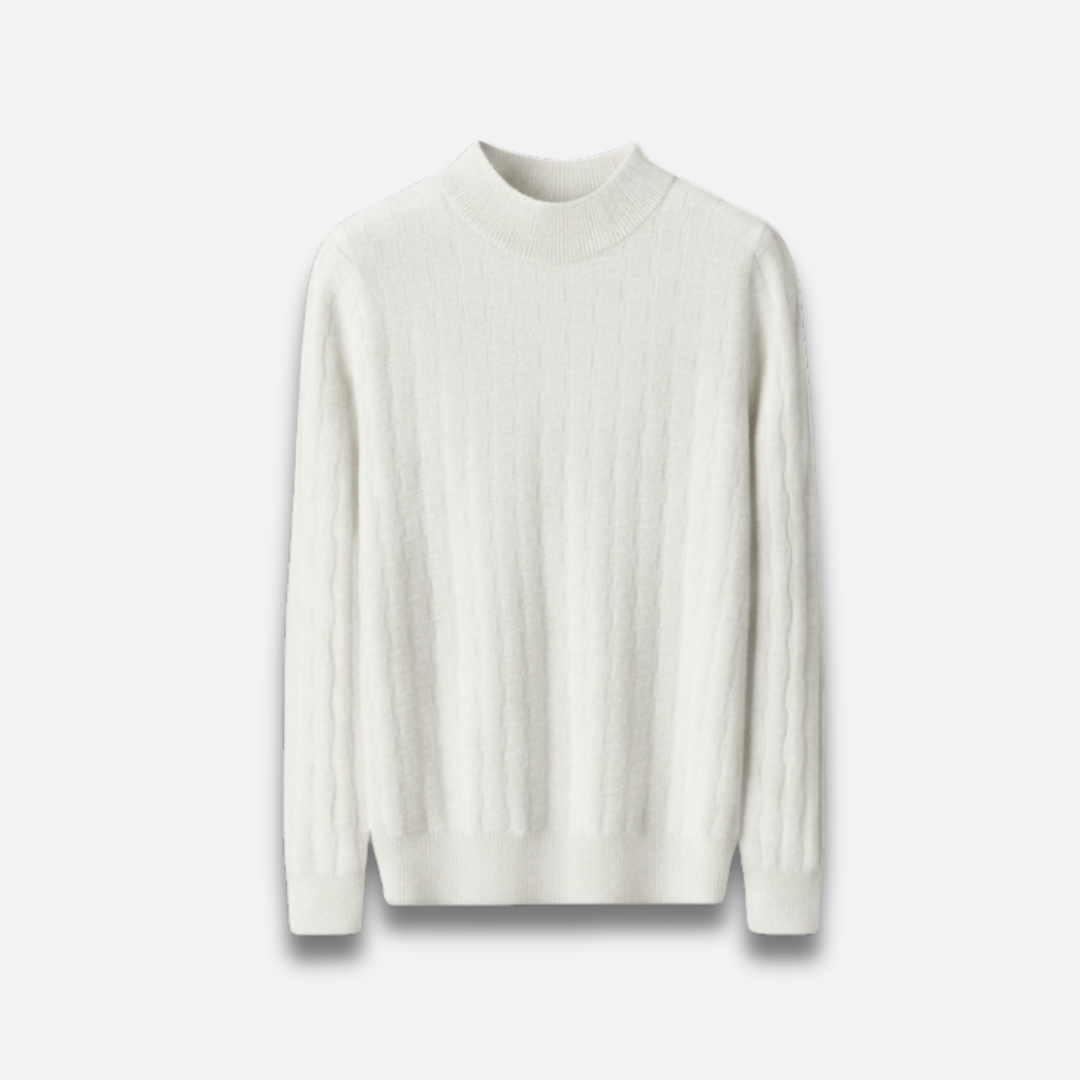 Men’s Ribbed Knit Mock Neck Sweater Laurel & Legacy