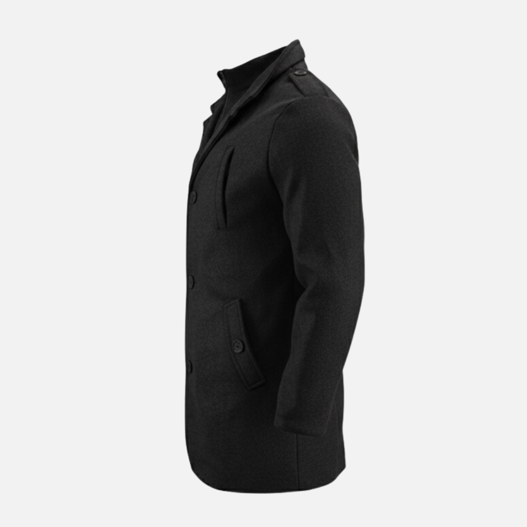 Men’s Single-Breasted Windbreaker Coat Laurel & Legacy