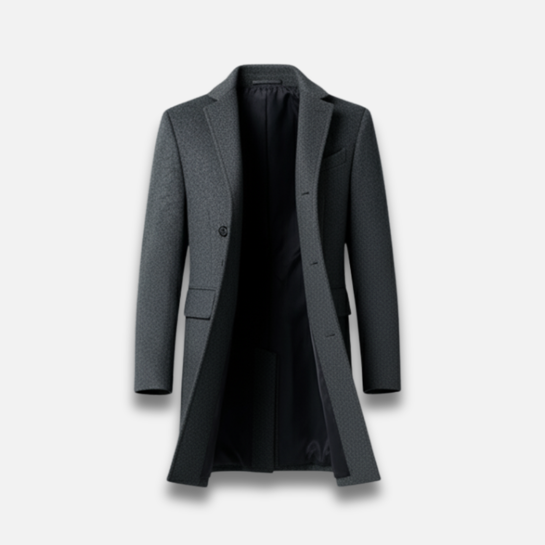 Men’s Classic Single-Breasted Trench Coat Laurel & Legacy