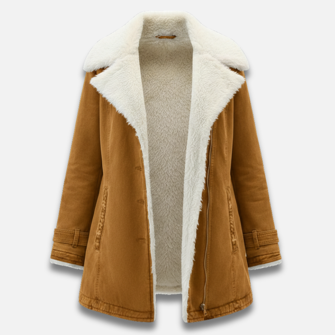 Women’s Lapel Wool Button Coat Laurel & Legacy