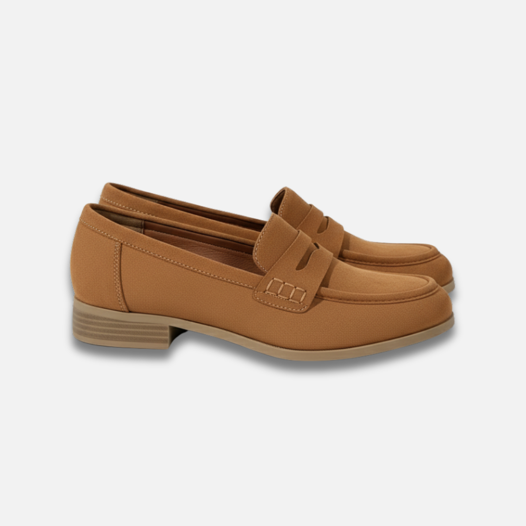 Women’s Solid Chunky Low Heel Penny Loafer Shoes Laurel & Legacy