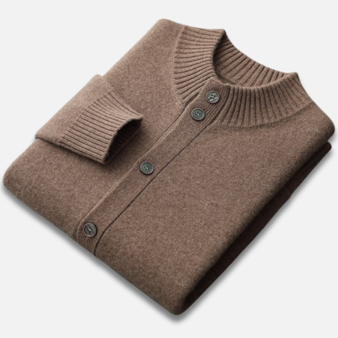 Men’s Button-Down Wool Cardigan Laurel & Legacy