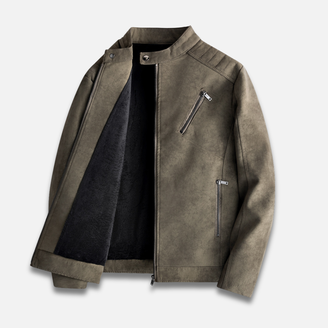 Men’s Biker Leather  Jacket Laurel & Legacy