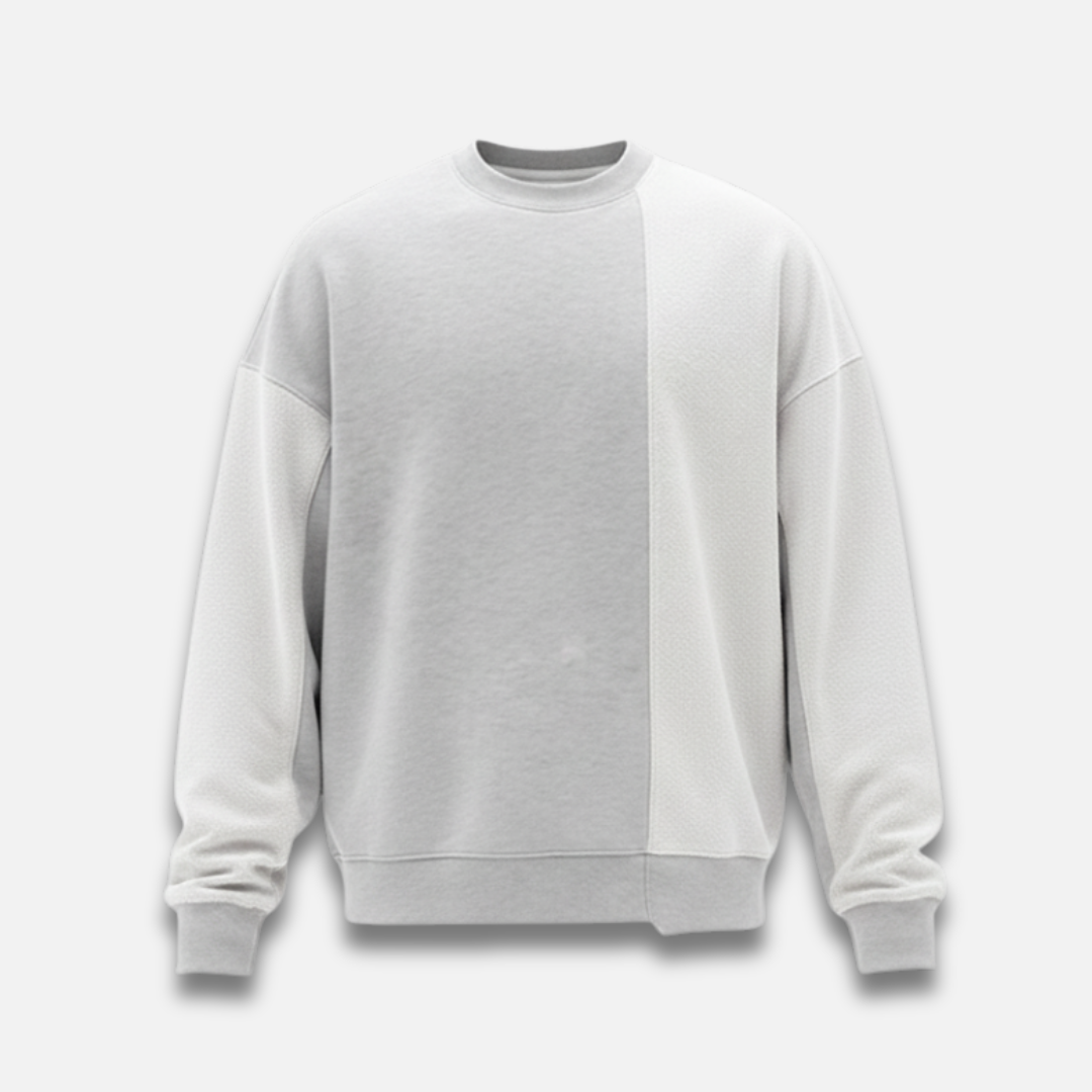 Men’s Contrast Panel Crewneck Sweater Laurel & Legacy
