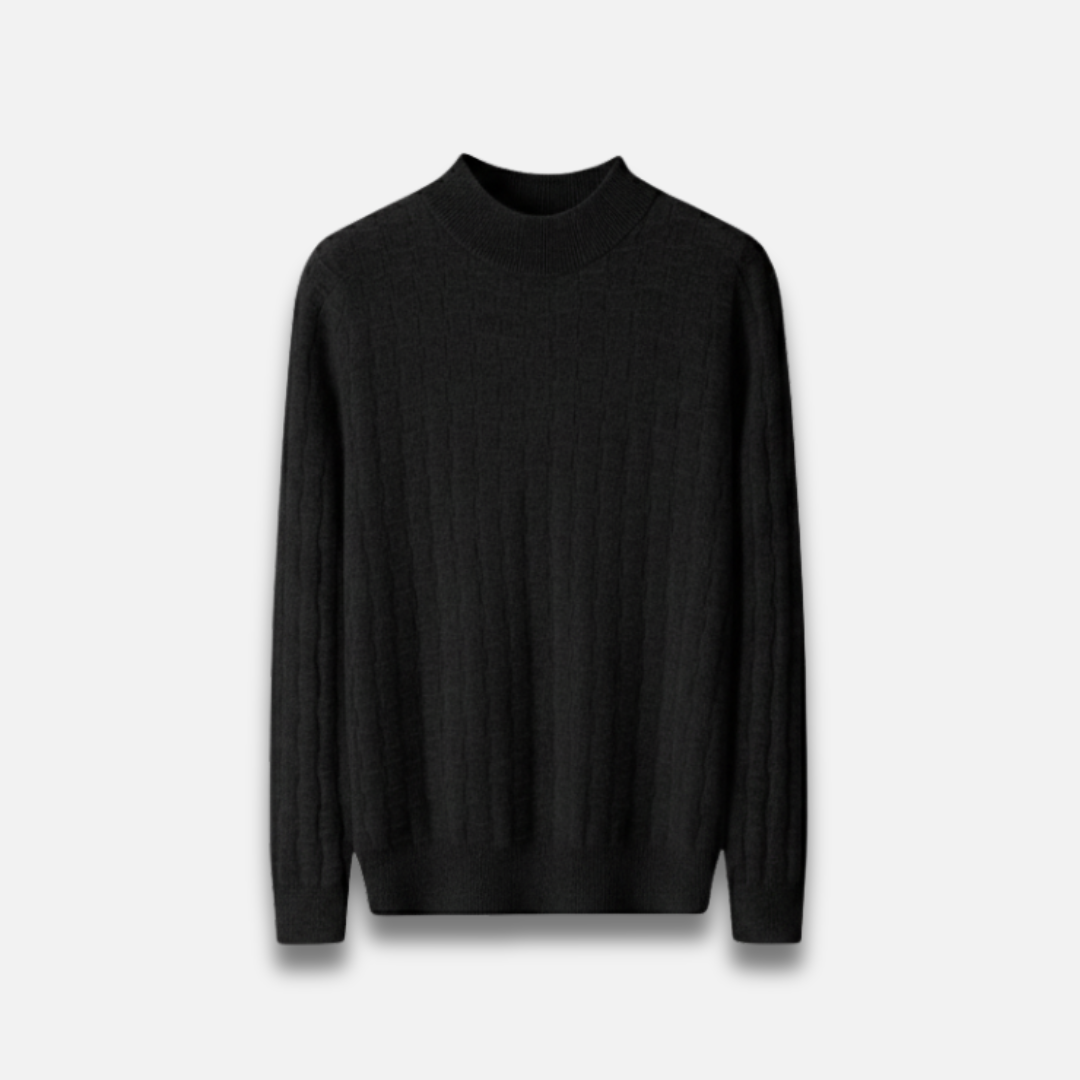 Men’s Ribbed Knit Mock Neck Sweater Laurel & Legacy