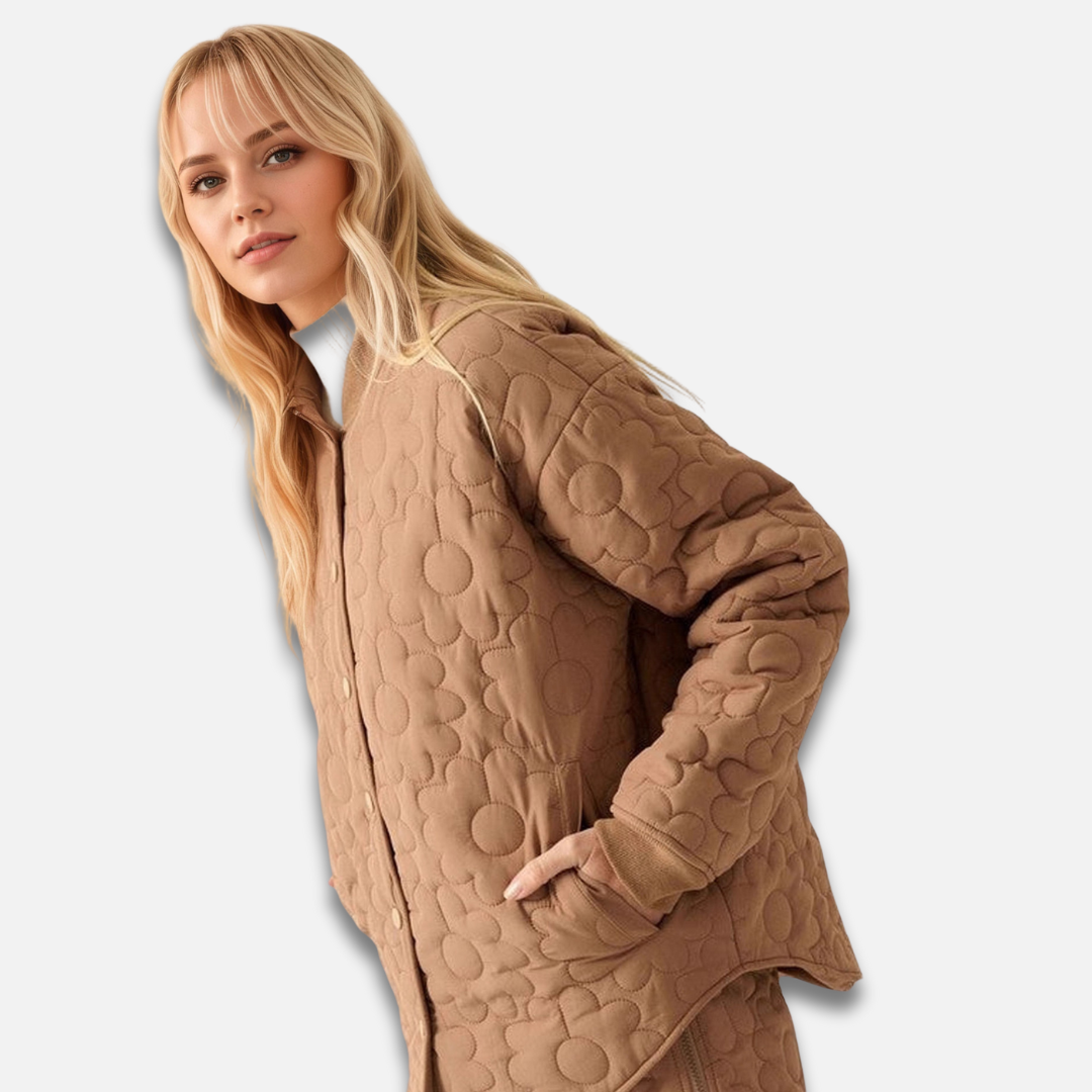 Women’s Quilted Floral Winter Jacket Laurel & Legacy