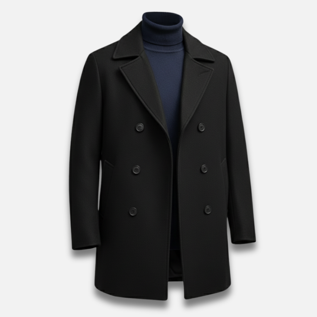 Men’s Double-Breasted Lapel Coat Laurel & Legacy