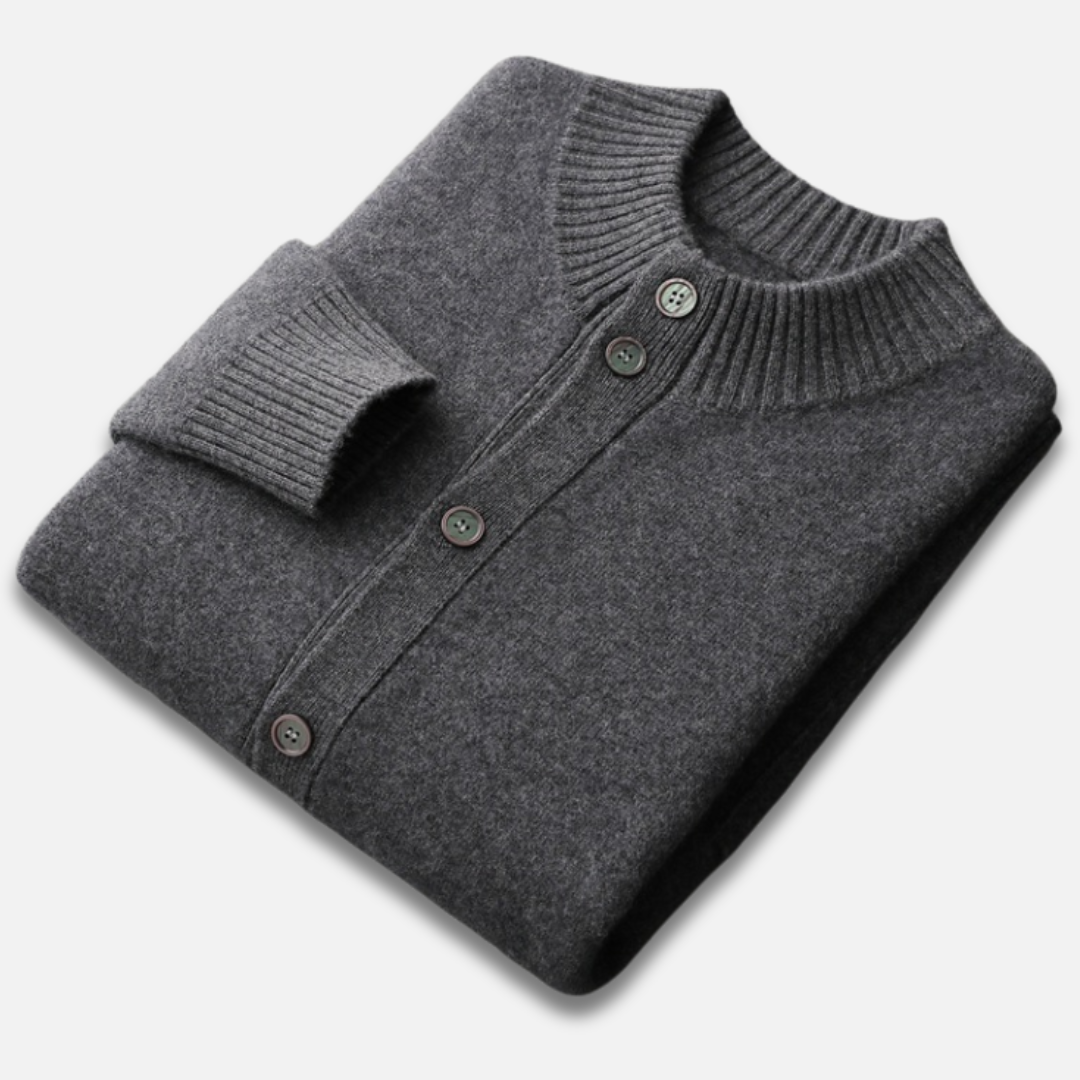 Men’s Button-Down Wool Cardigan Laurel & Legacy