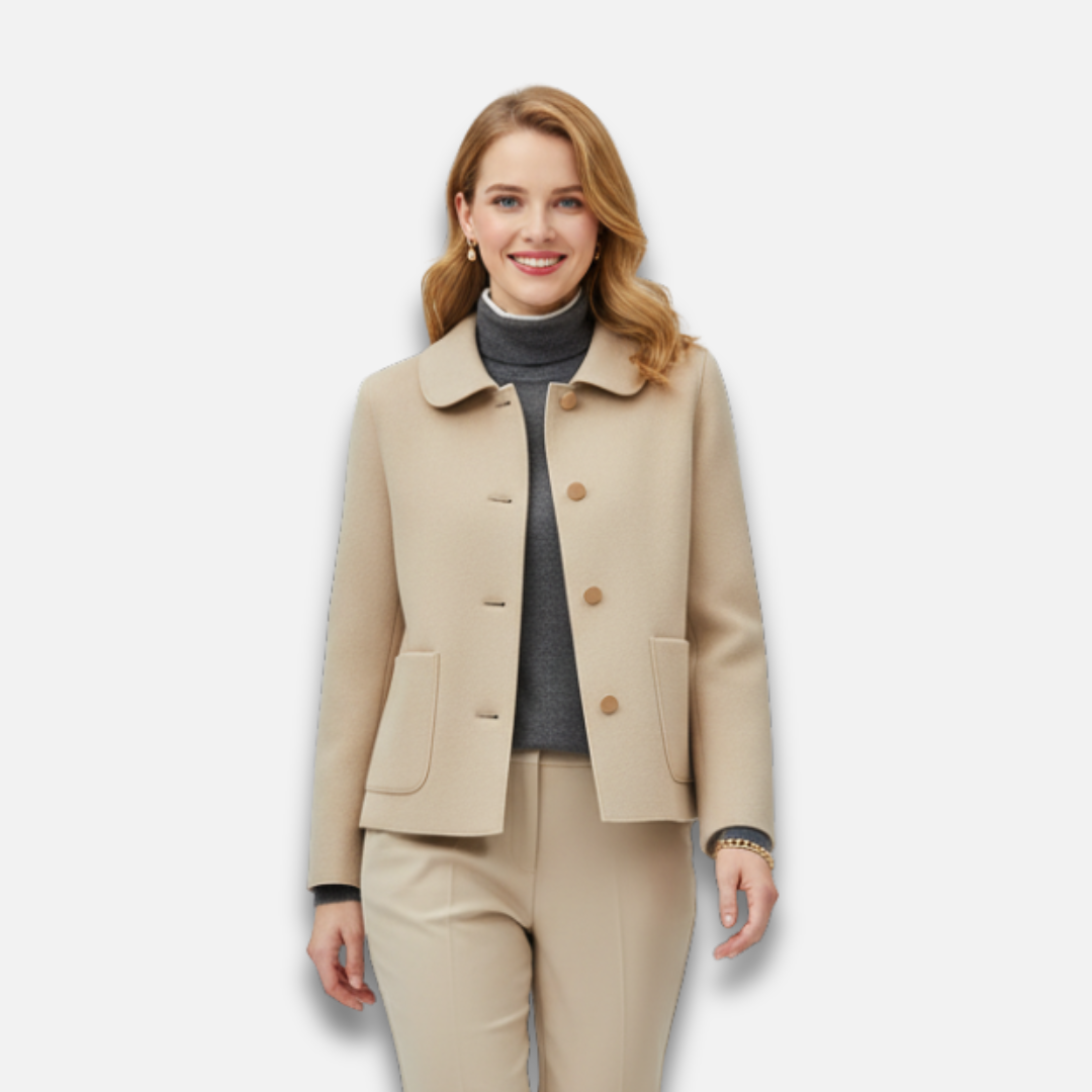 Women’s Minimalist Wool Coat Laurel & Legacy