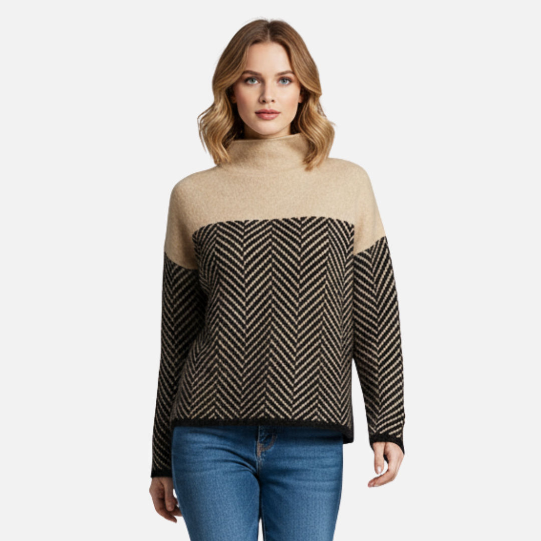 Women’s Patterned Turtleneck Sweater Laurel & Legacy