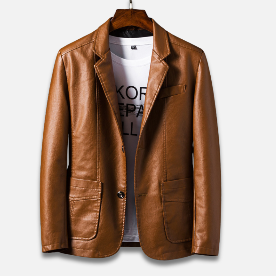 Men’s Leather Blazer Jacket Laurel & Legacy