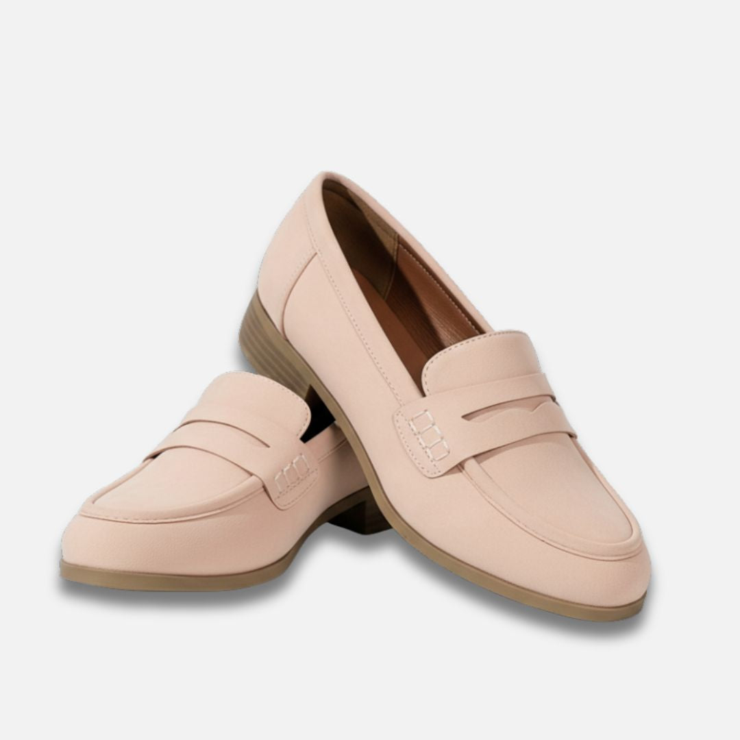 Women’s Solid Chunky Low Heel Penny Loafer Shoes Laurel & Legacy
