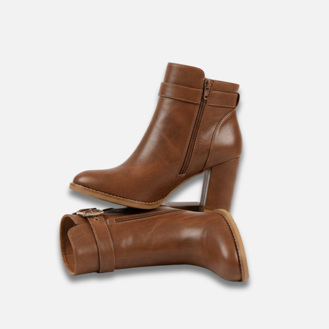 Women’s Retro Buckle Strap Ankle Boots Laurel & Legacy