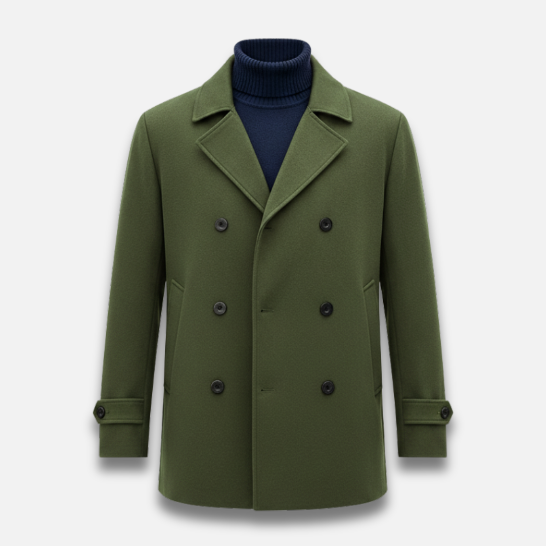Men’s Double-Breasted Lapel Coat Laurel & Legacy