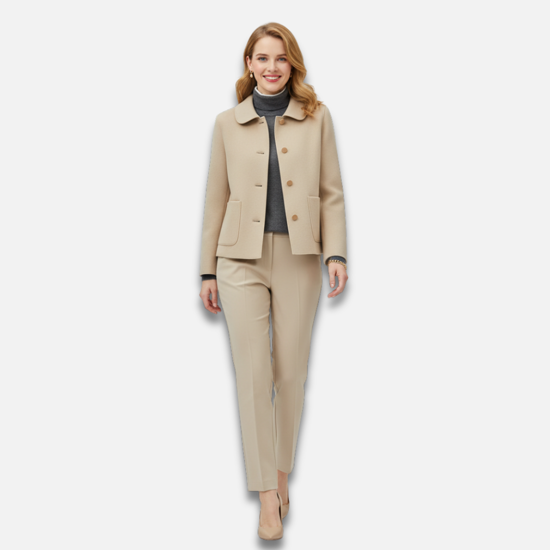 Women’s Minimalist Wool Coat Laurel & Legacy