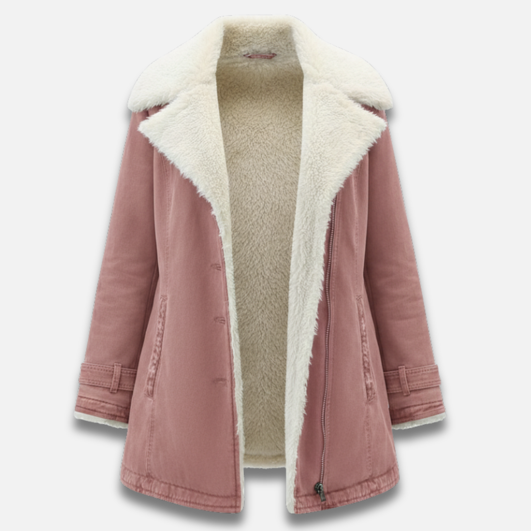 Women’s Lapel Wool Button Coat Laurel & Legacy